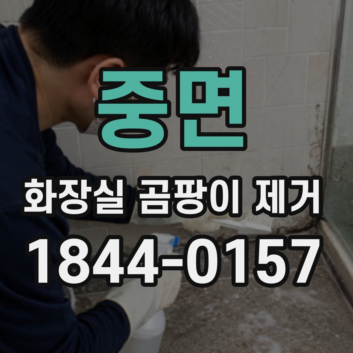 중면 화장실 곰팡이 제거