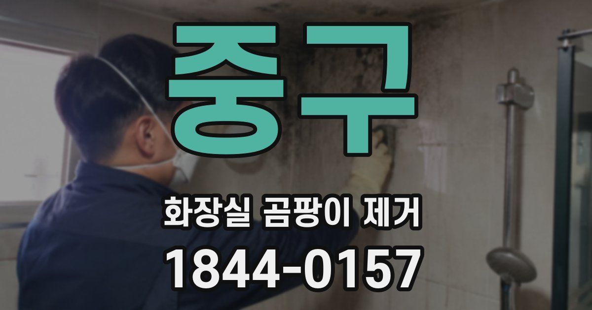 중구 화장실 곰팡이 제거