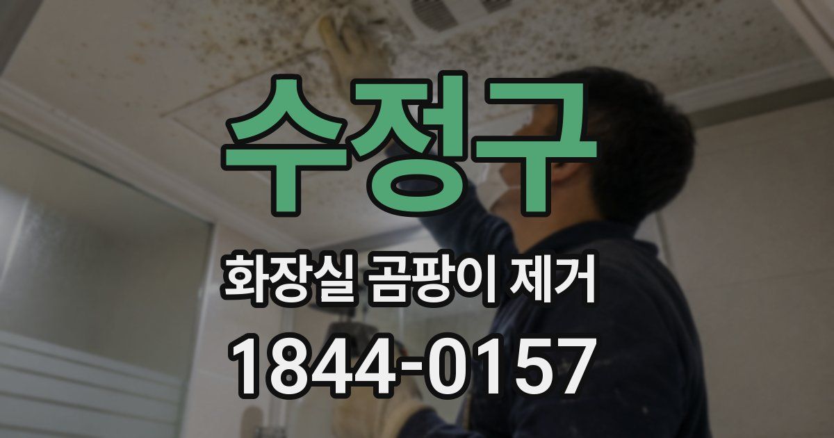 수정구 화장실 곰팡이 제거