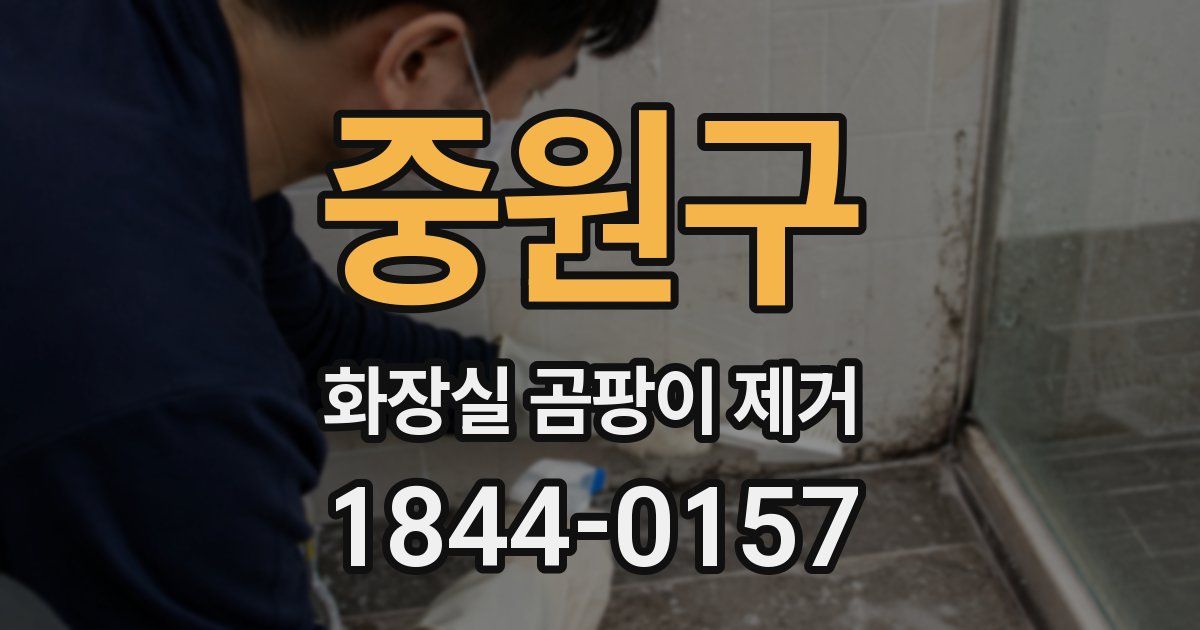 중원구 화장실 곰팡이 제거