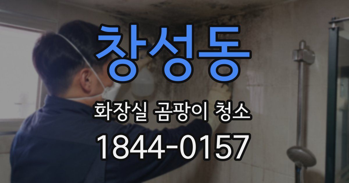 창성동 화장실 곰팡이 청소