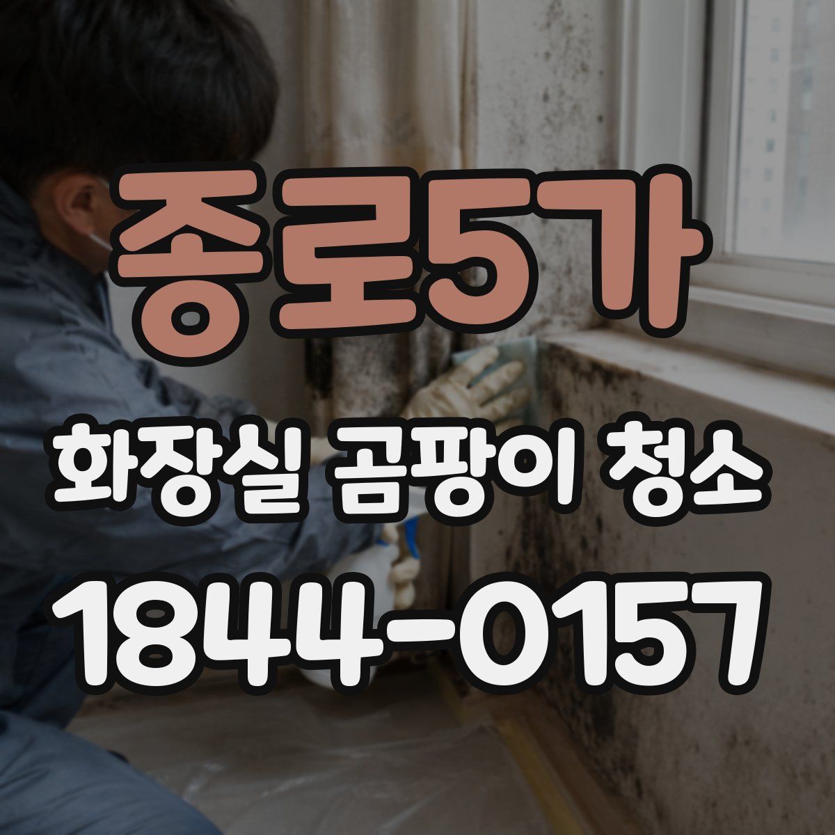 종로5가 화장실 곰팡이 청소