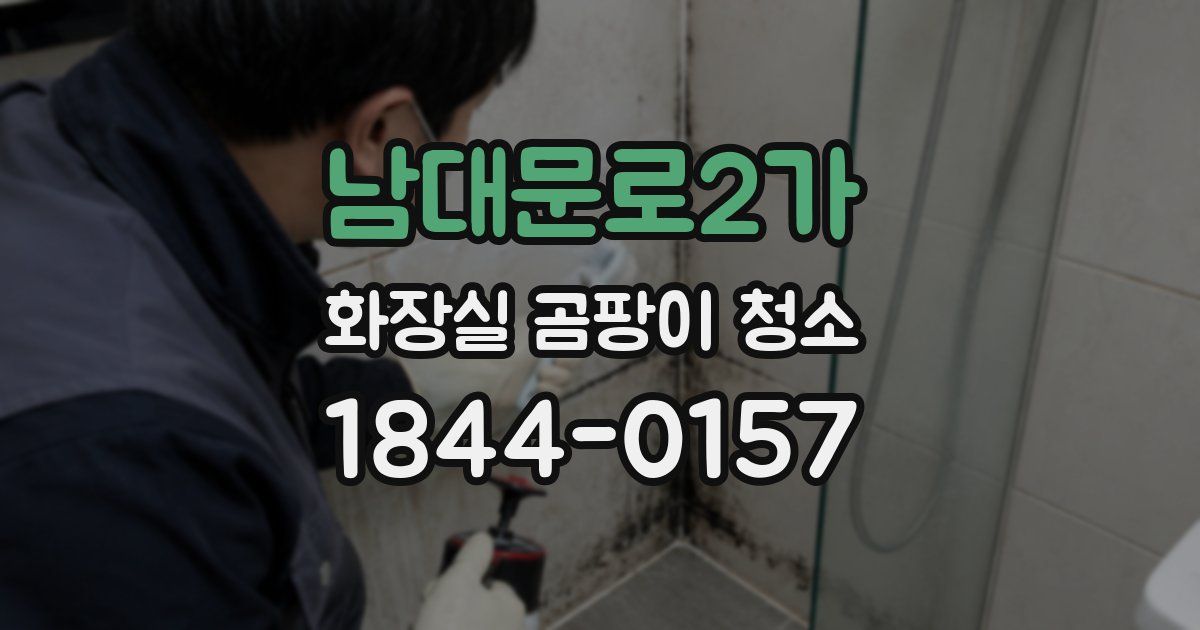 남대문로2가 화장실 곰팡이 청소
