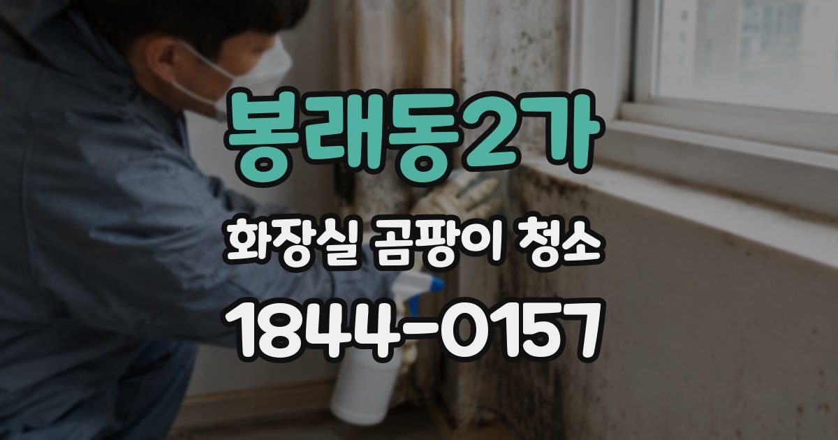 봉래동2가 화장실 곰팡이 청소