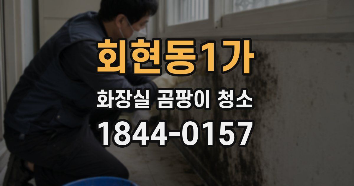 회현동1가 화장실 곰팡이 청소