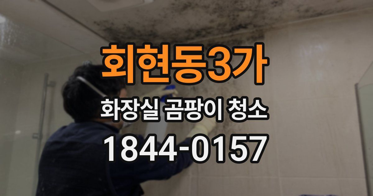 회현동3가 화장실 곰팡이 청소