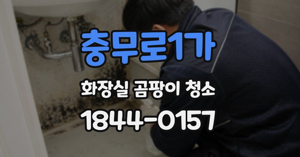 충무로1가 화장실 곰팡이 청소