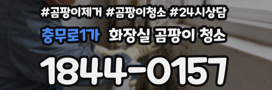 충무로1가 화장실 곰팡이 청소
