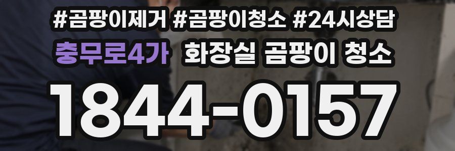 충무로4가 화장실 곰팡이 청소