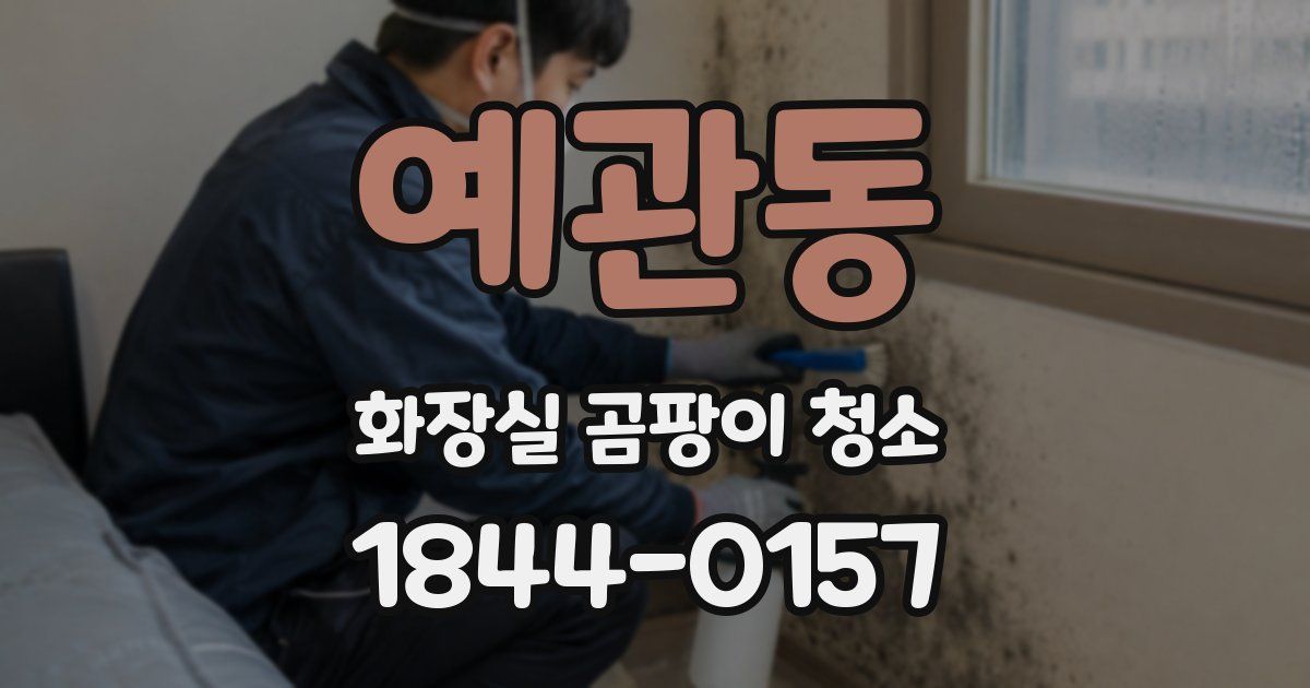 예관동 화장실 곰팡이 청소