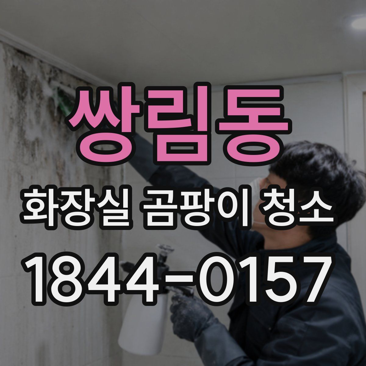 쌍림동 화장실 곰팡이 청소