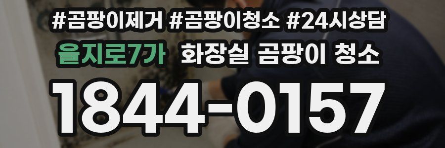을지로7가 화장실 곰팡이 청소