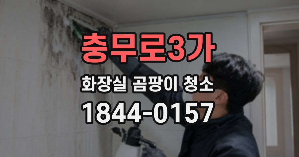 충무로3가 화장실 곰팡이 청소