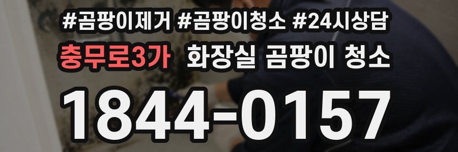 충무로3가 화장실 곰팡이 청소