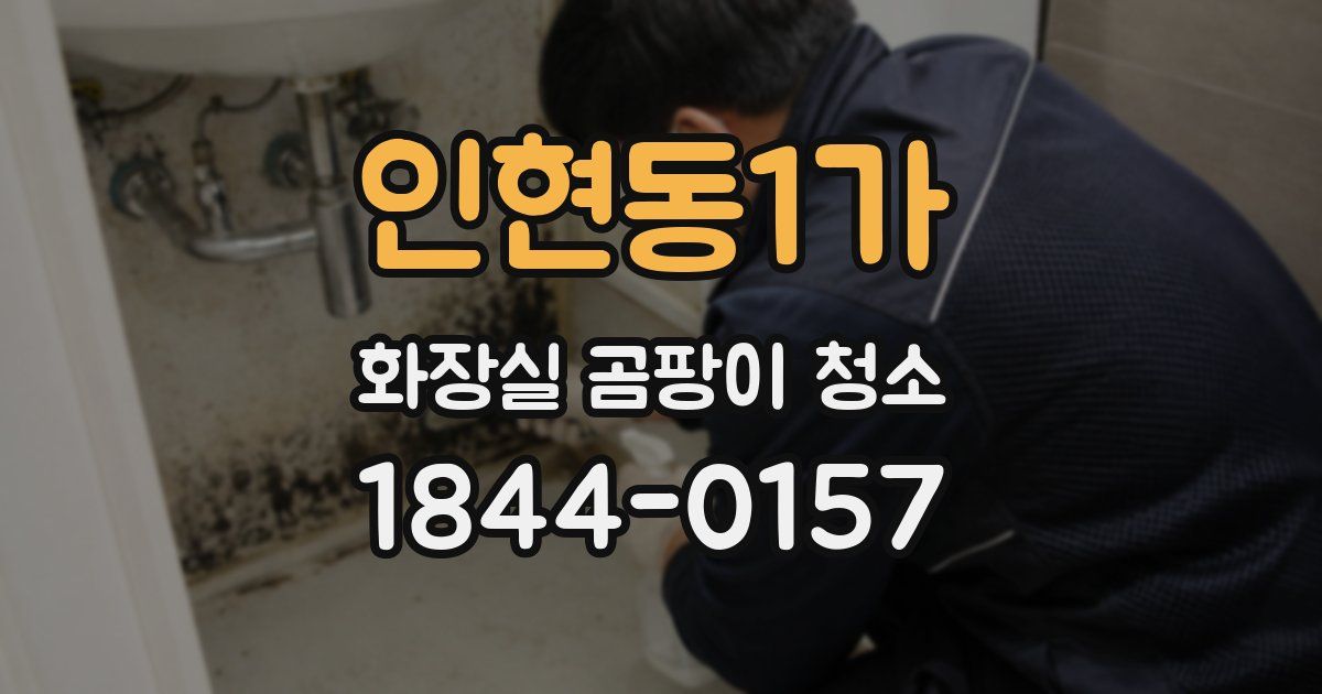 인현동1가 화장실 곰팡이 청소