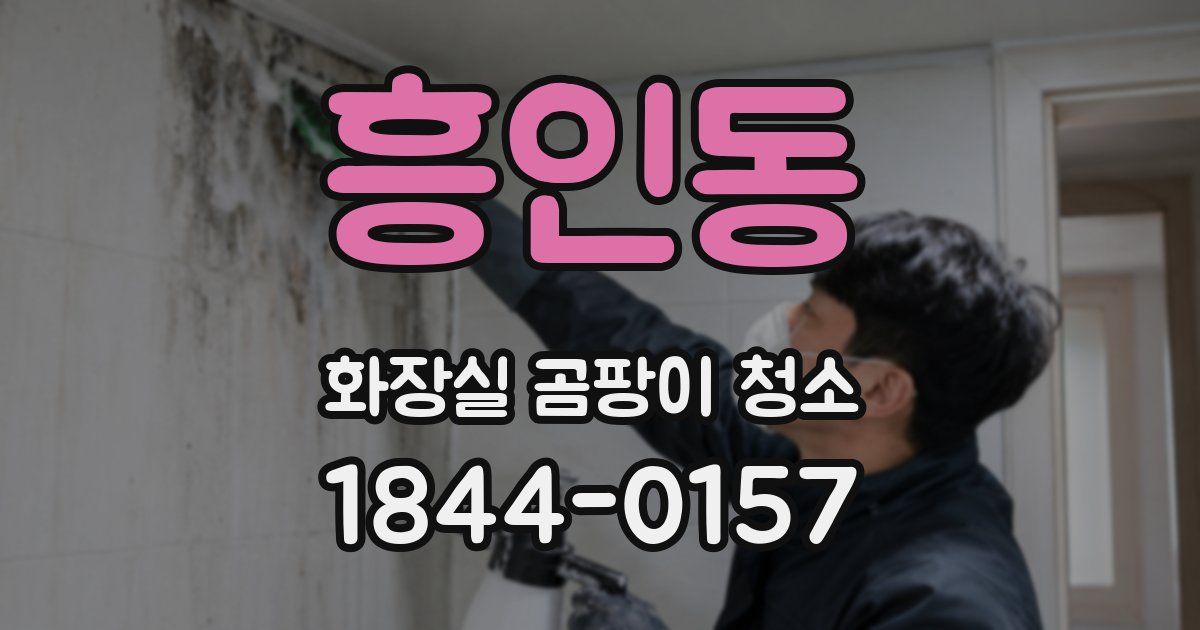 흥인동 화장실 곰팡이 청소