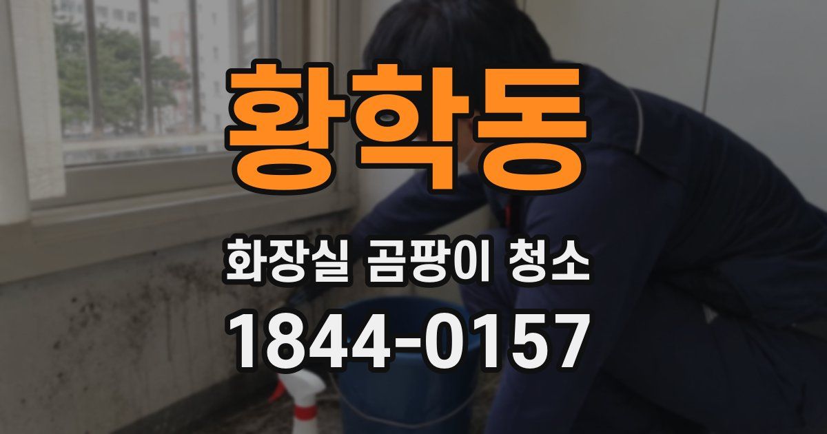황학동 화장실 곰팡이 청소