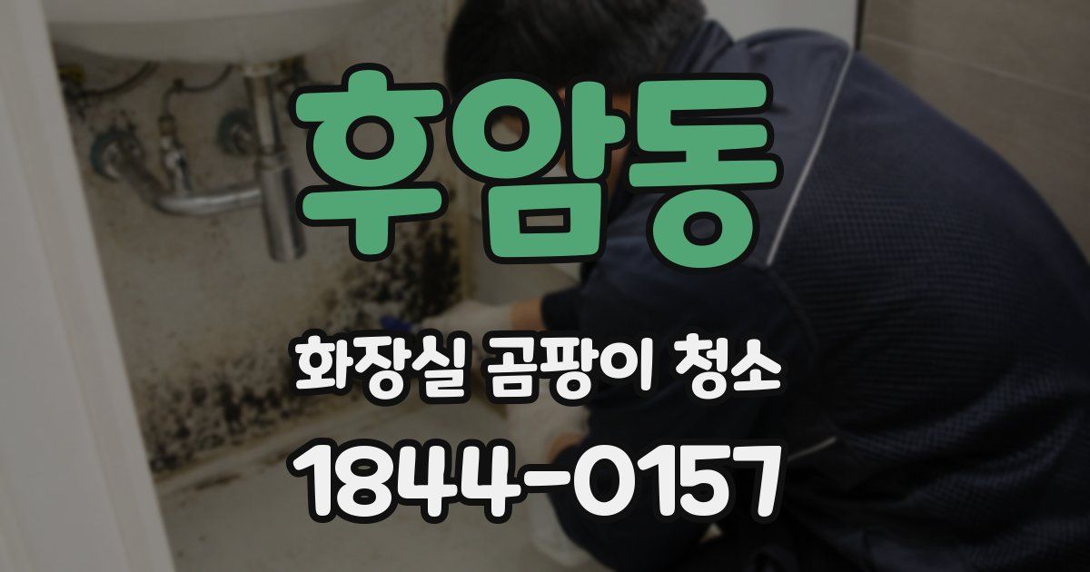 후암동 화장실 곰팡이 청소