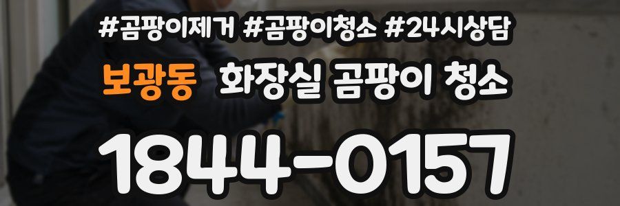 보광동 화장실 곰팡이 청소