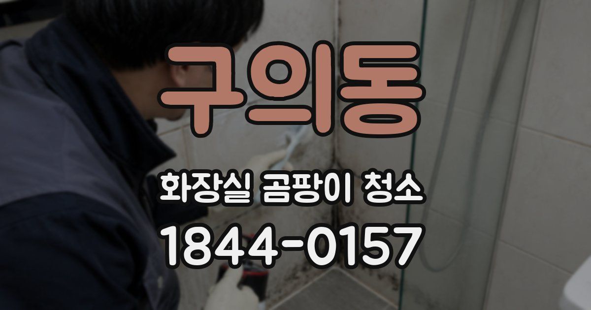 구의동 화장실 곰팡이 청소