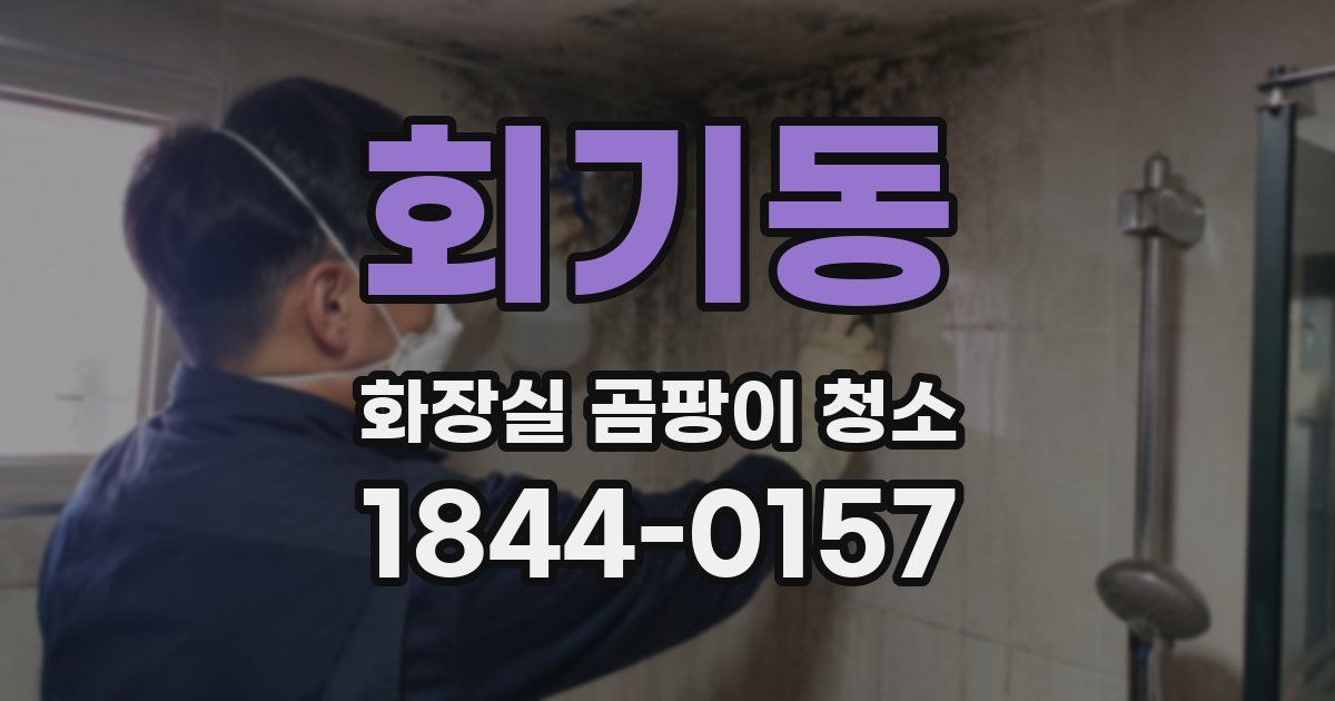 회기동 화장실 곰팡이 청소