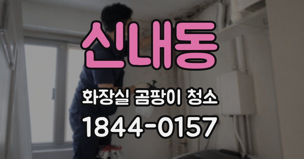 신내동 화장실 곰팡이 청소