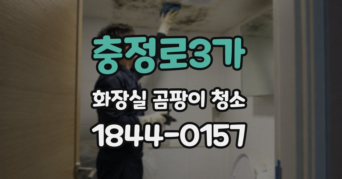 충정로3가 화장실 곰팡이 청소