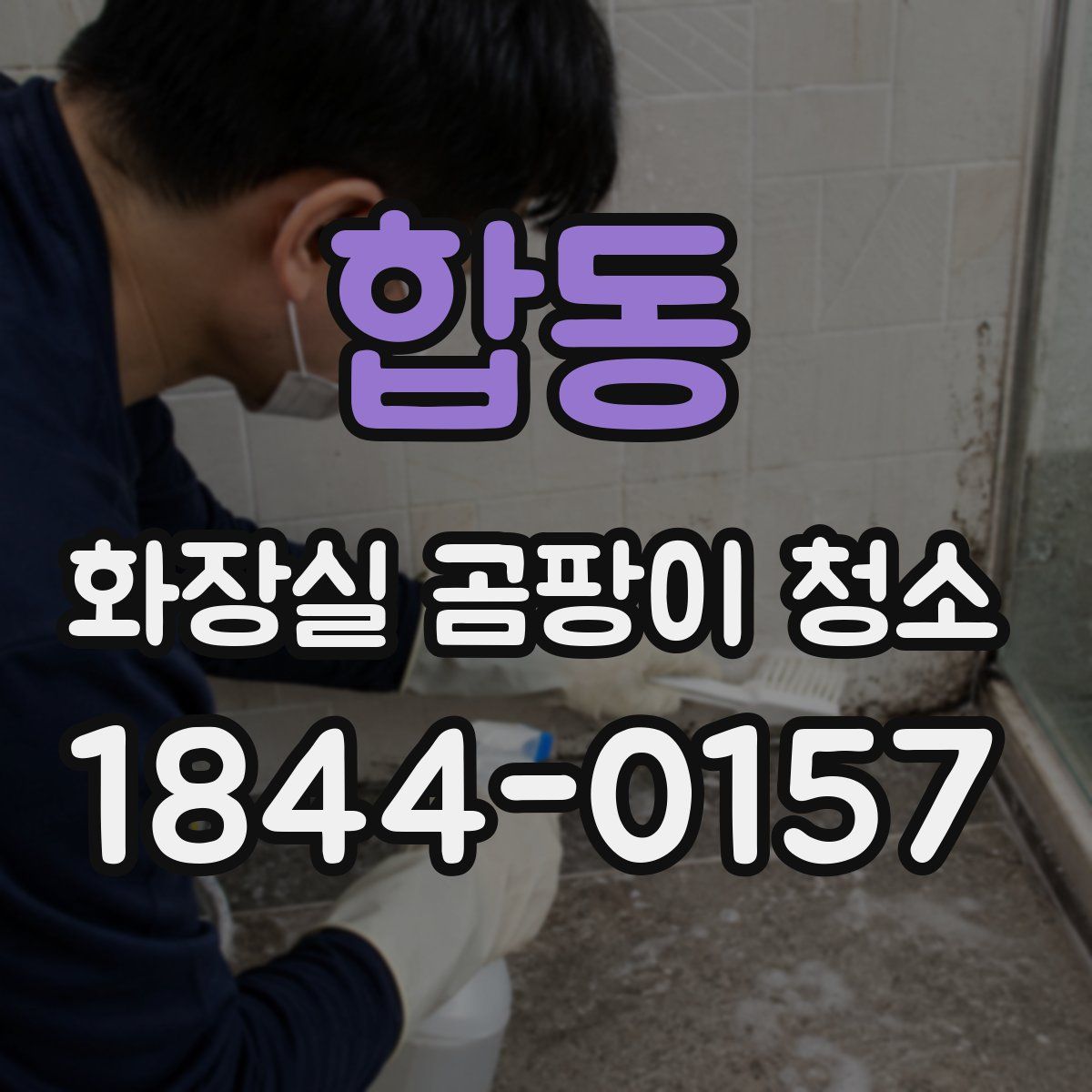 합동 화장실 곰팡이 청소