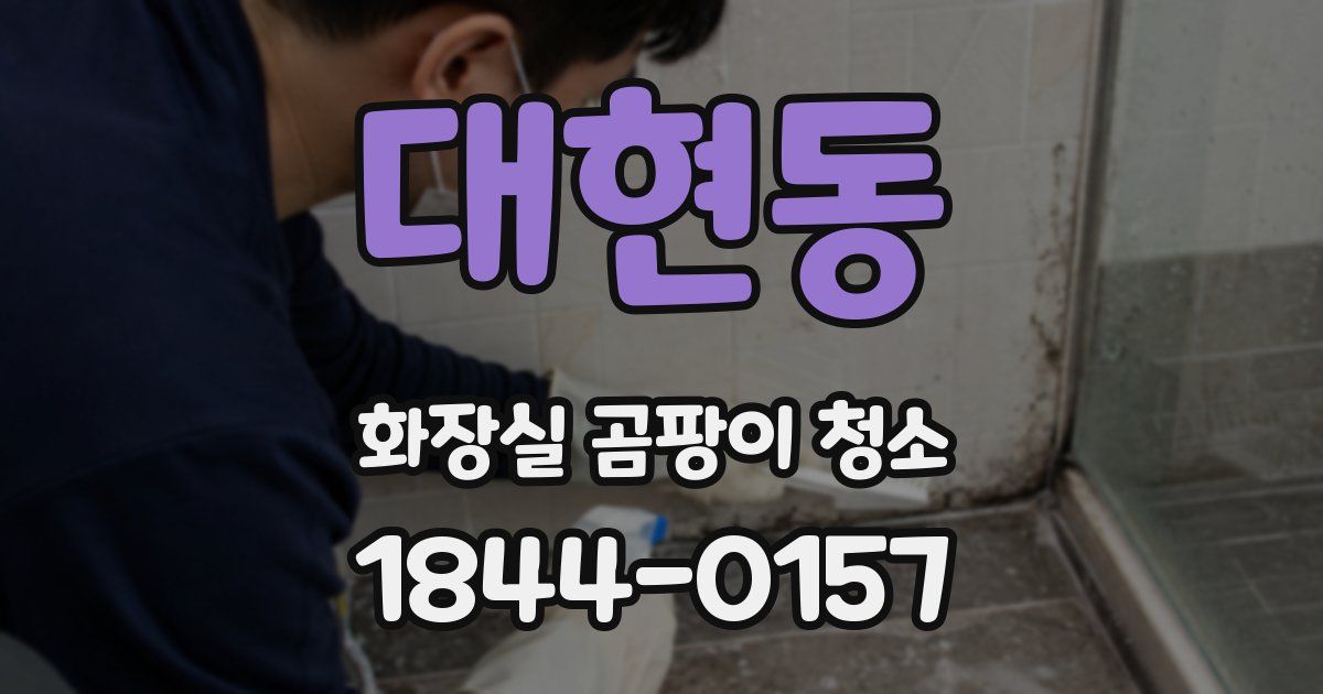대현동 화장실 곰팡이 청소