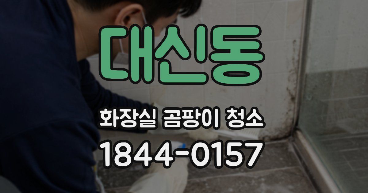 대신동 화장실 곰팡이 청소