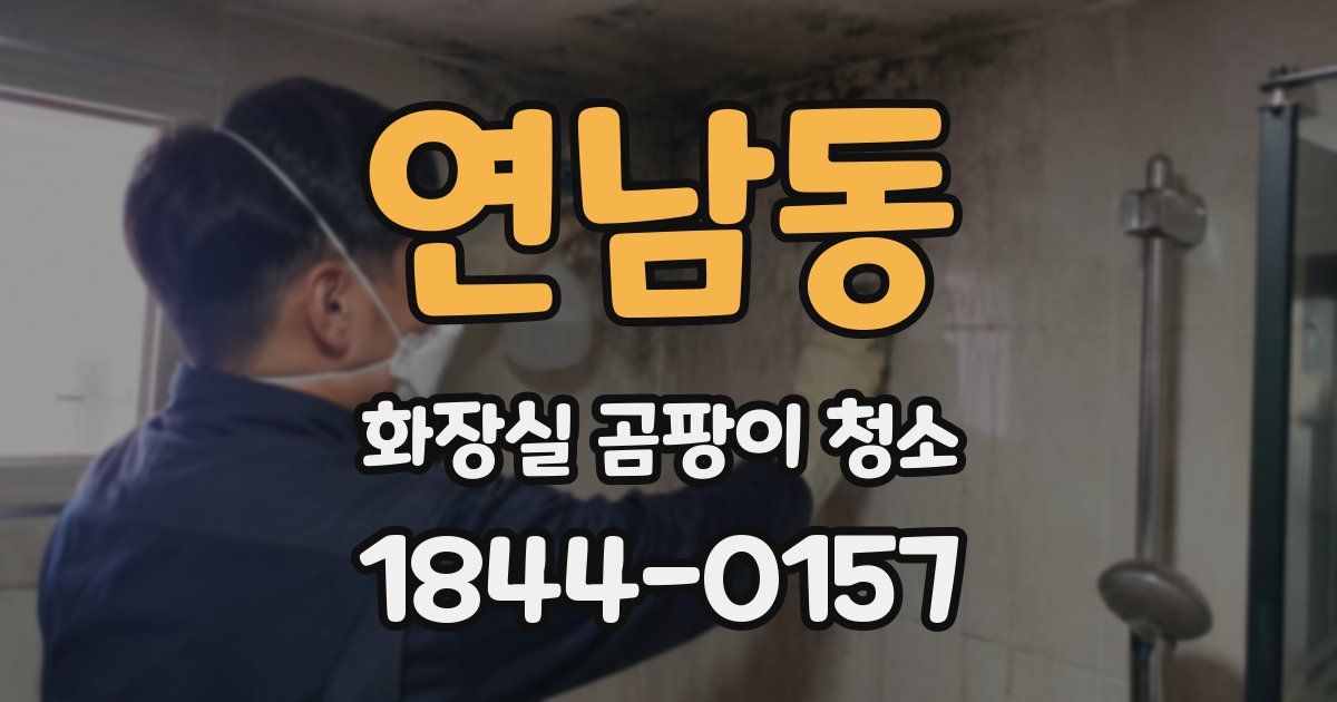 연남동 화장실 곰팡이 청소