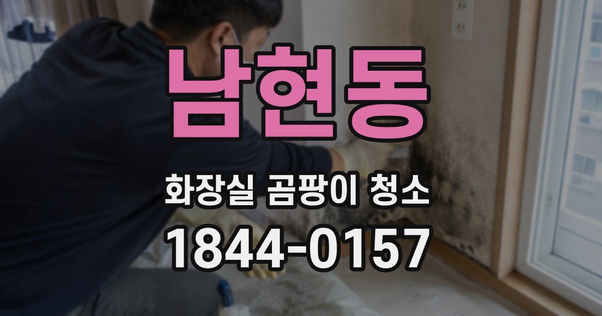 남현동 화장실 곰팡이 청소