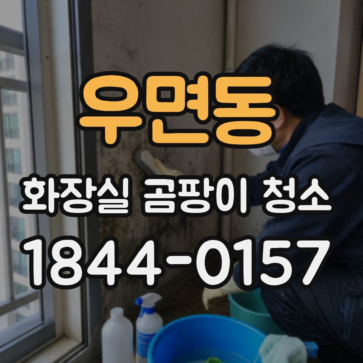 우면동 화장실 곰팡이 청소