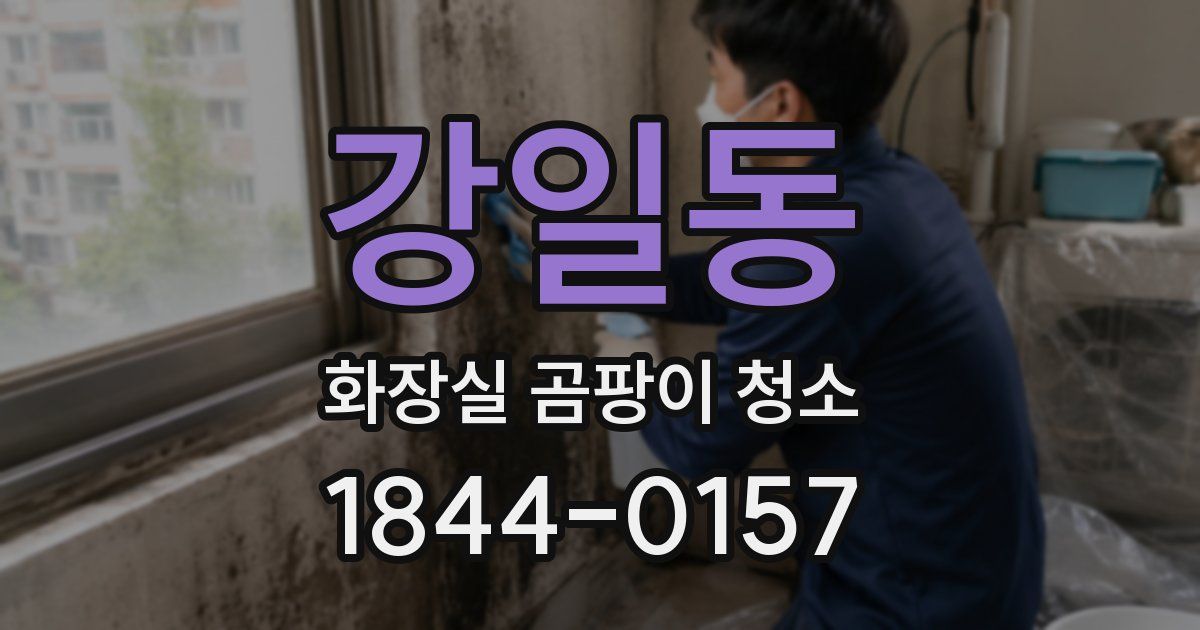 강일동 화장실 곰팡이 청소