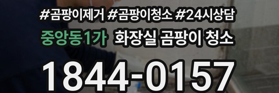 중앙동1가 화장실 곰팡이 청소
