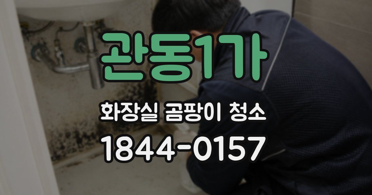 관동1가 화장실 곰팡이 청소