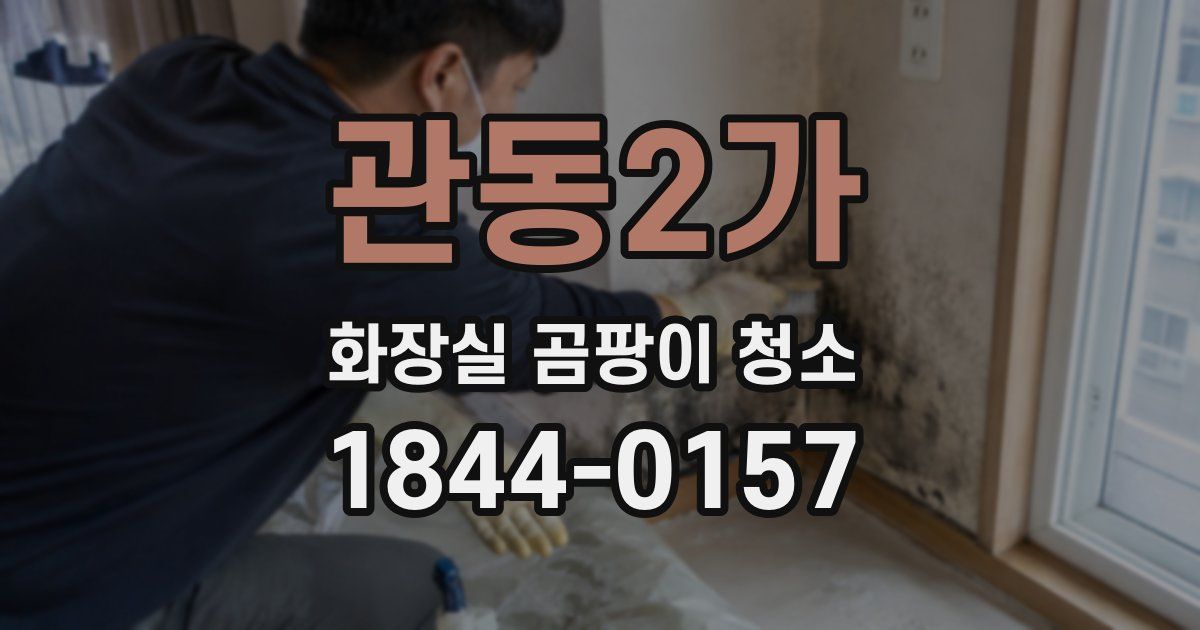 관동2가 화장실 곰팡이 청소