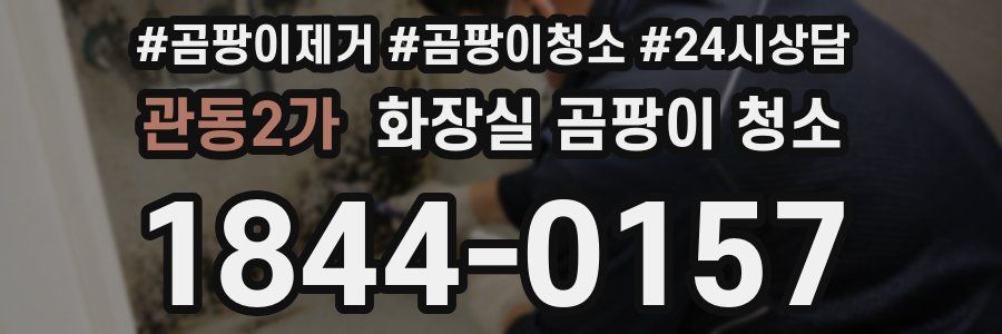 관동2가 화장실 곰팡이 청소