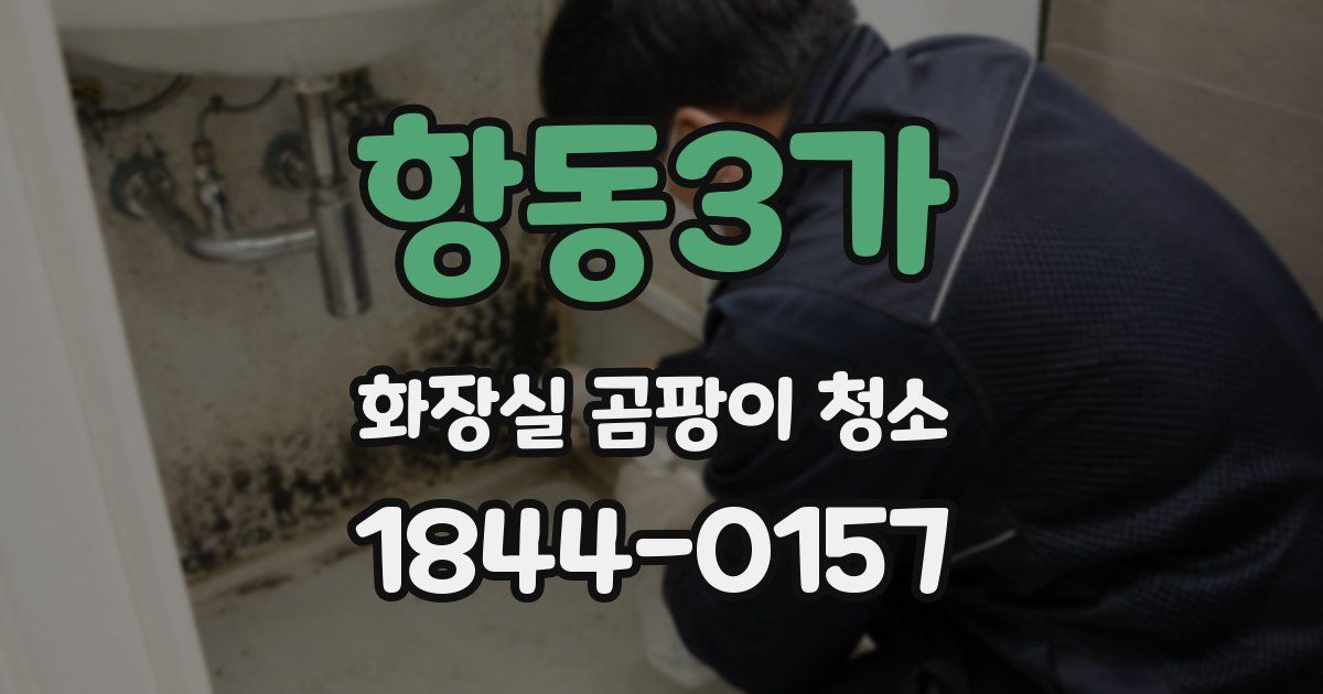 항동3가 화장실 곰팡이 청소
