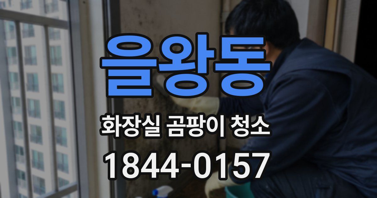 을왕동 화장실 곰팡이 청소
