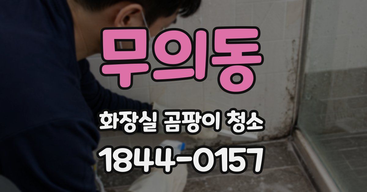 무의동 화장실 곰팡이 청소
