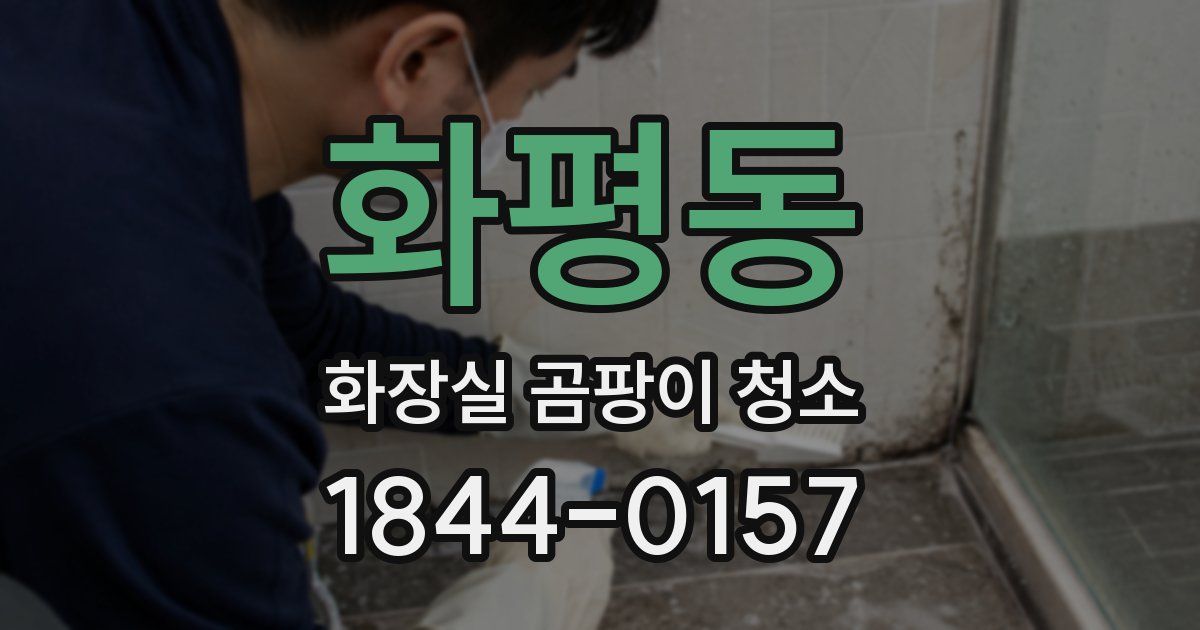 화평동 화장실 곰팡이 청소