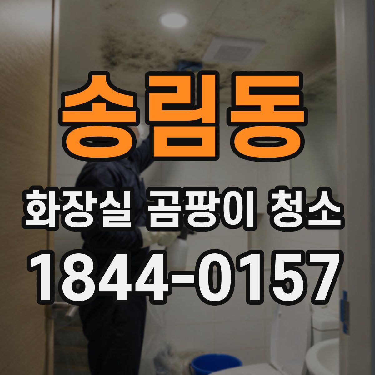 송림동 화장실 곰팡이 청소