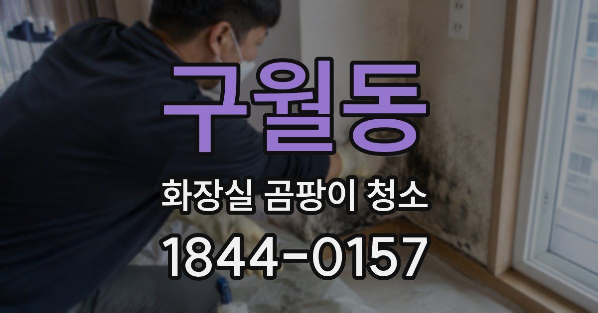 구월동 화장실 곰팡이 청소