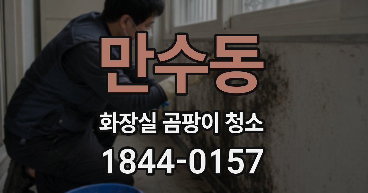 만수동 화장실 곰팡이 청소