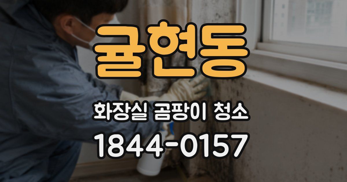 귤현동 화장실 곰팡이 청소