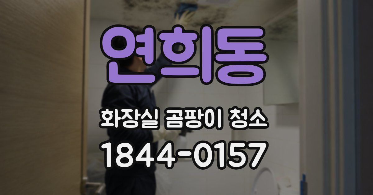 연희동 화장실 곰팡이 청소