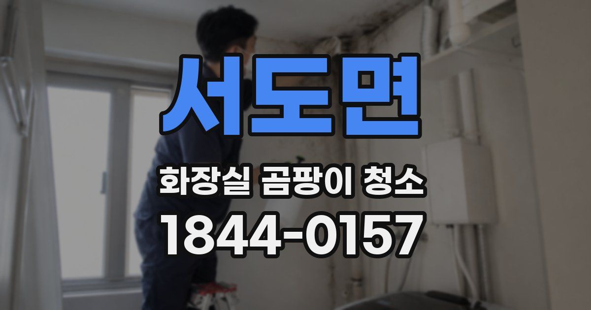 서도면 화장실 곰팡이 청소