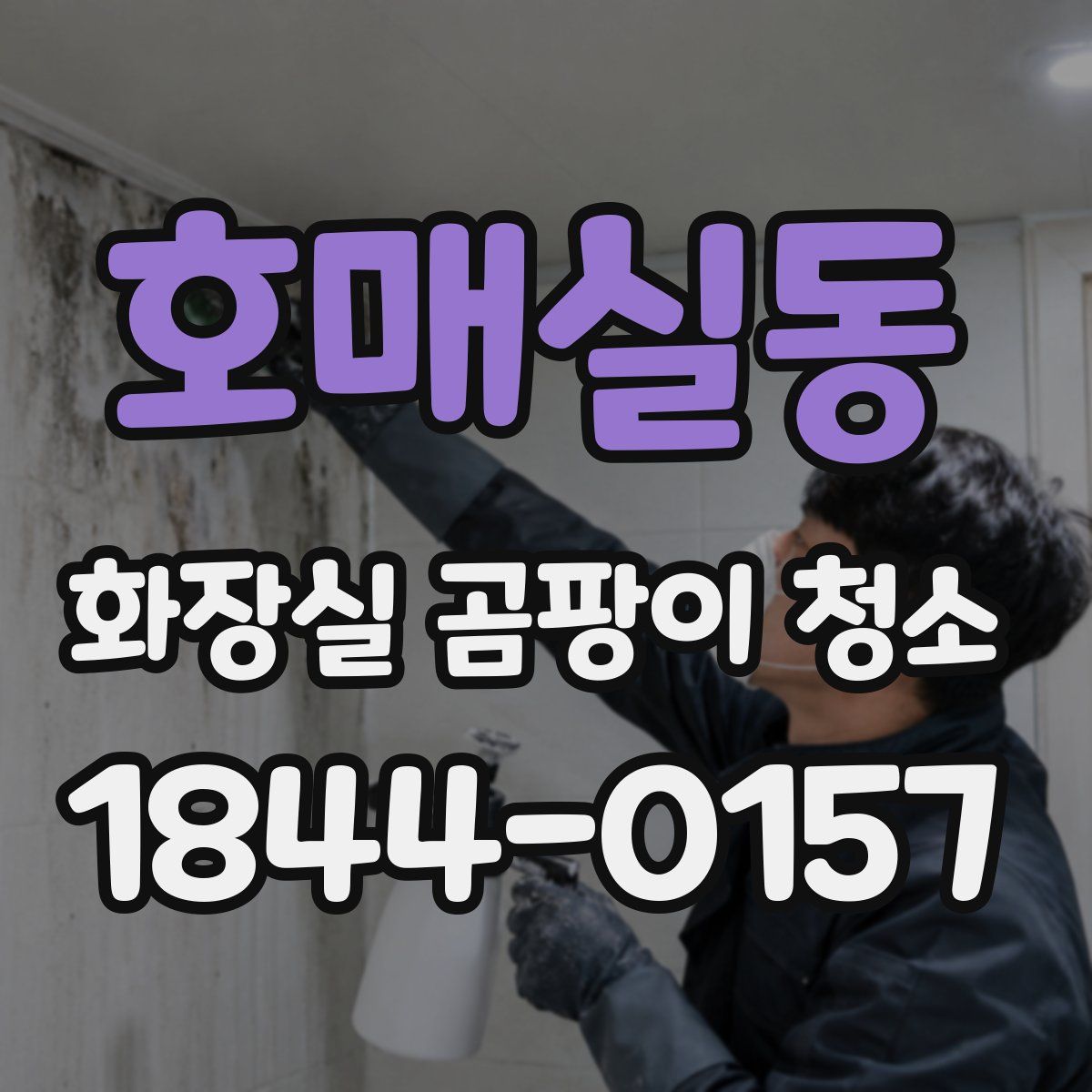 호매실동 화장실 곰팡이 청소
