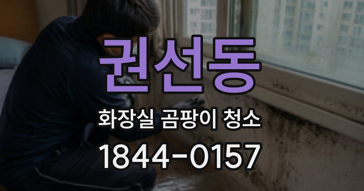 권선동 화장실 곰팡이 청소